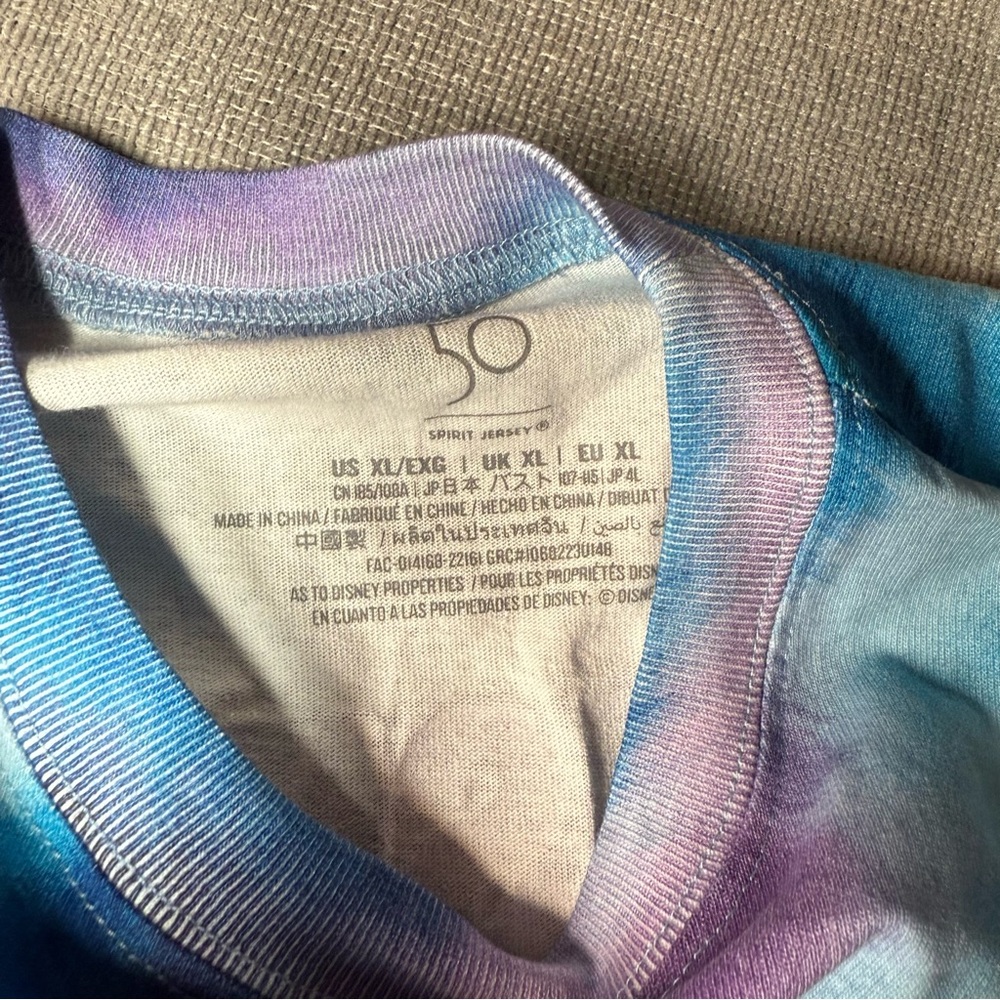 NEW Walt Disney World Mickey & Minnie Anniversary Tie Dye Tee Shirt XL #90A - Picture 8 of 10